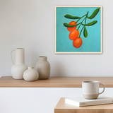 Framed Art Print - Fanciful Kumquats mockup