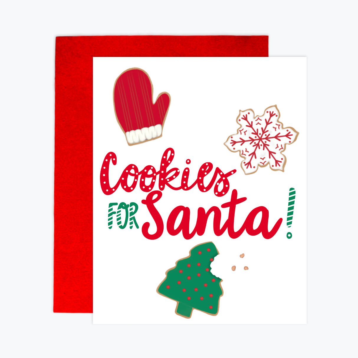 Greeting Card - Cookies For Santa