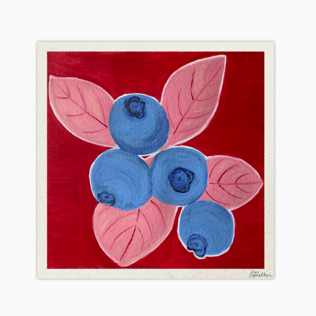 Summer Blueberries Art Print