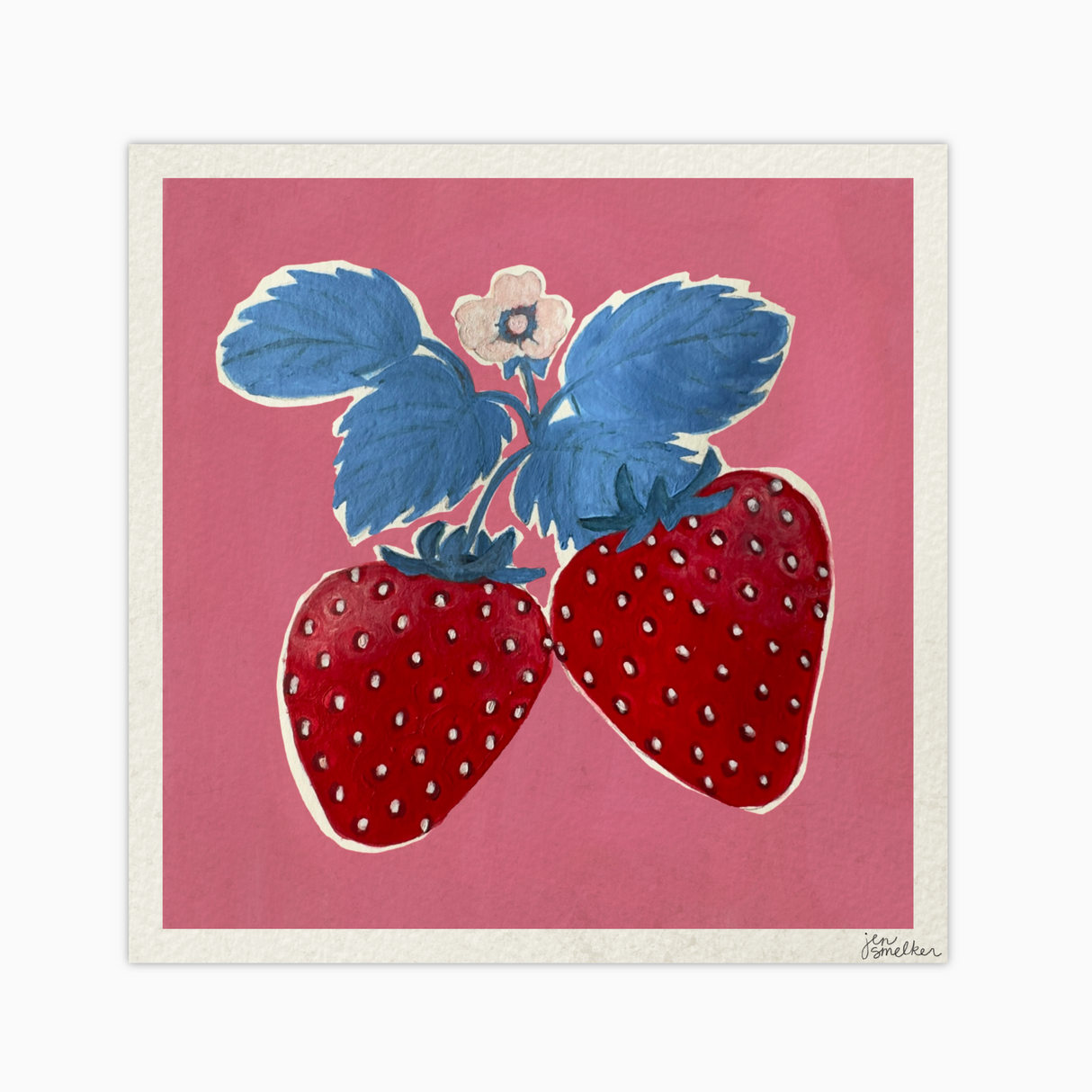 Summer Strawberries Art Print