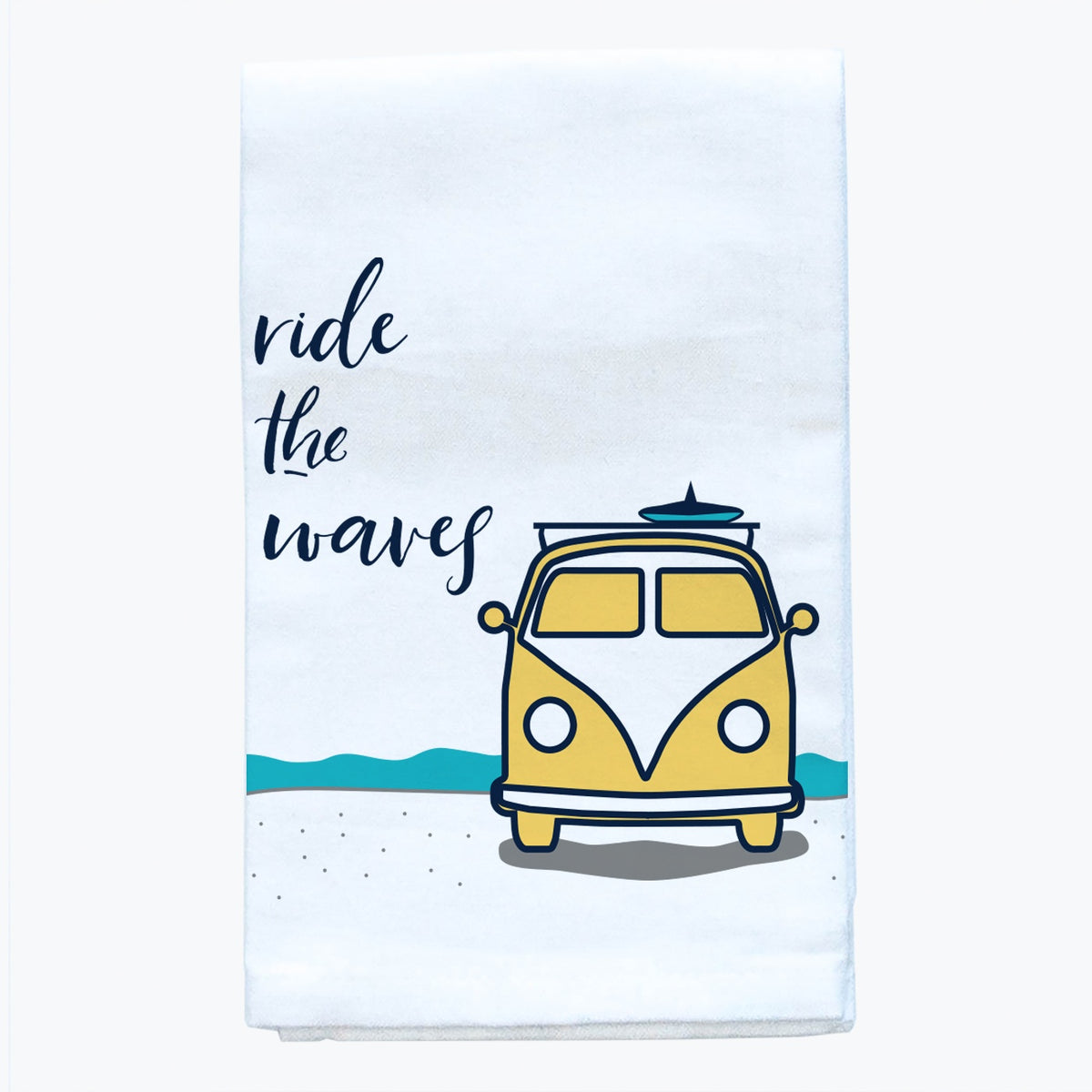 Tea Towel - Ride the Waves