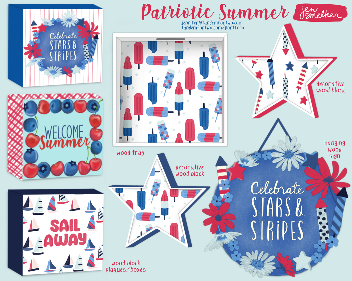 Patriotic Summer - Wood Collection