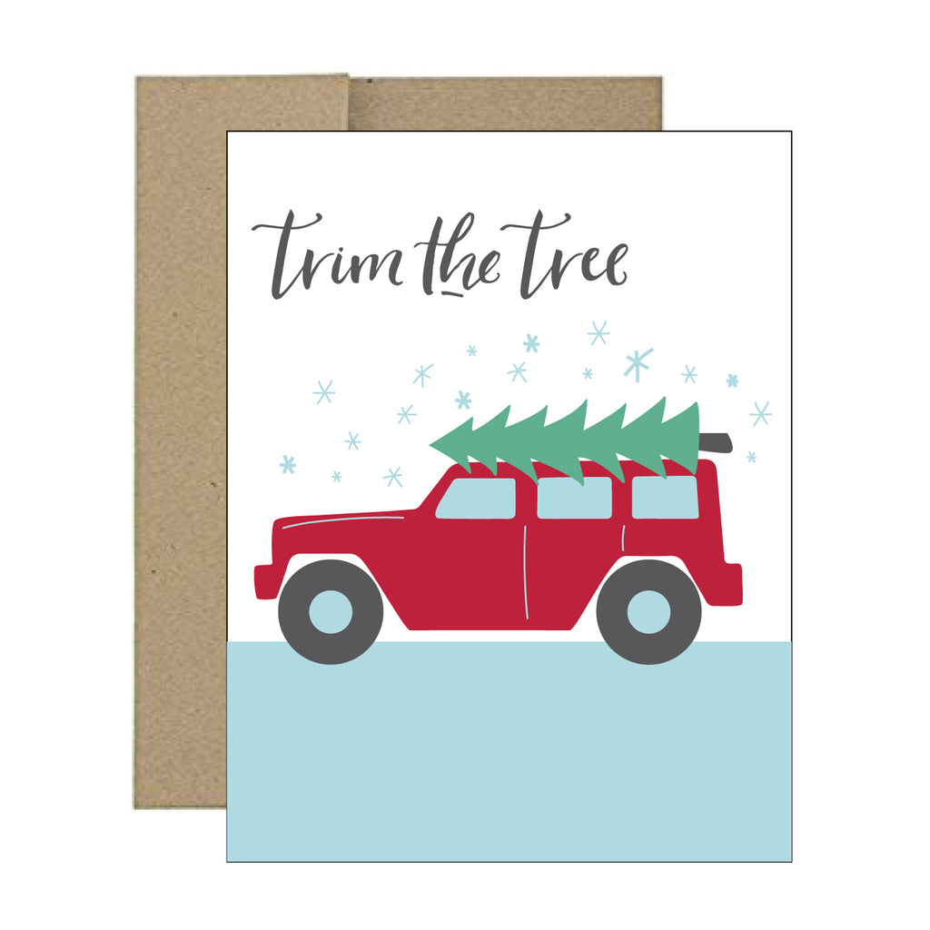 Greeting Card - Trim The Tree - Tandem For Two