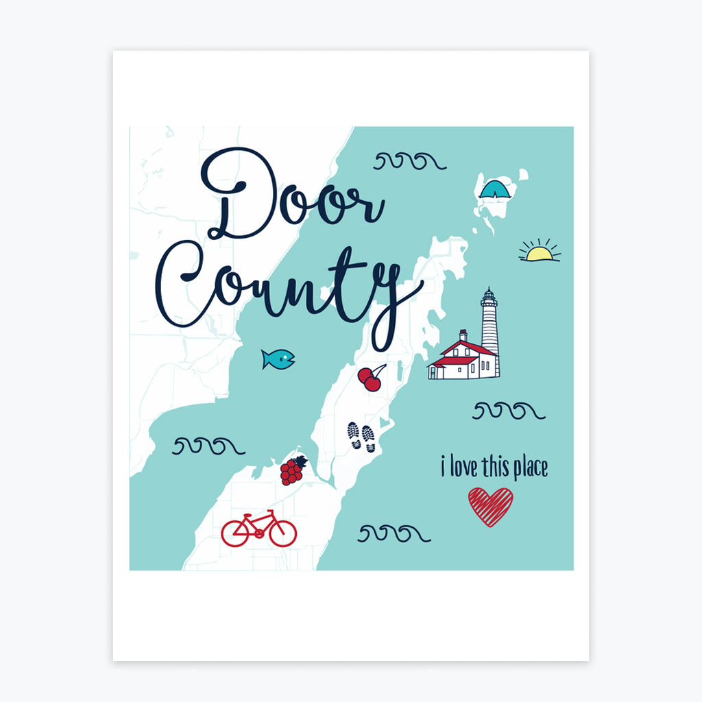 Art Print - Door County Icons - Tandem For Two