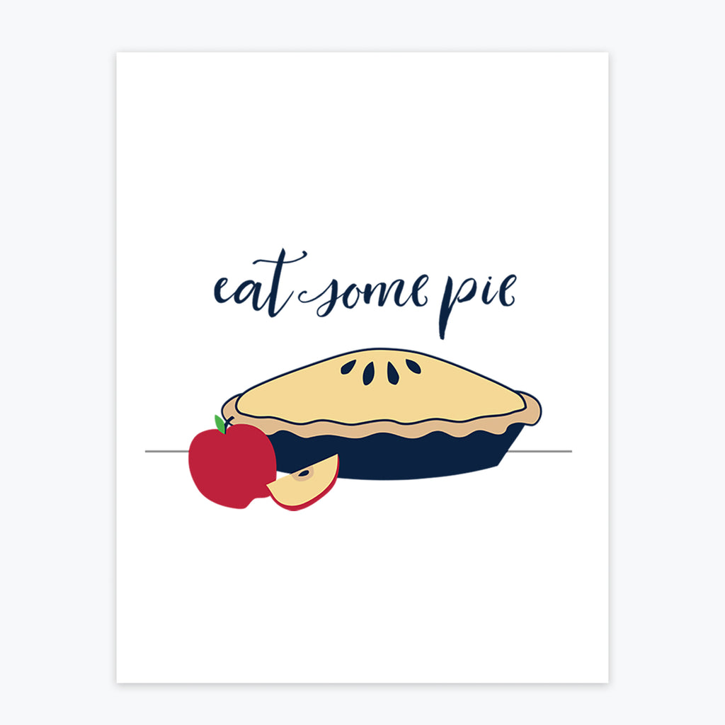 Art Print - Eat Some Pie - Tandem For Two
