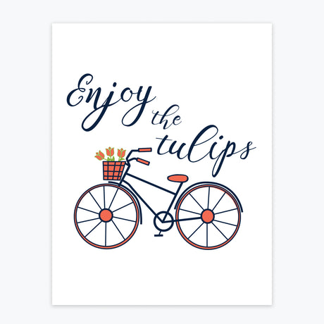 Art Print - Enjoy the Tulips - Tandem For Two