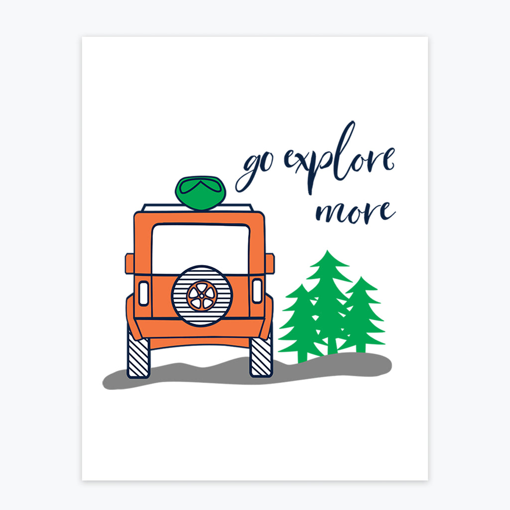 Art Print - Go Explore More - Tandem For Two