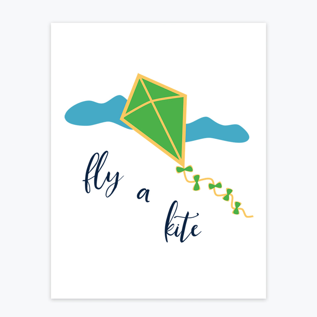 Art Print - Fly A Kite - Tandem For Two