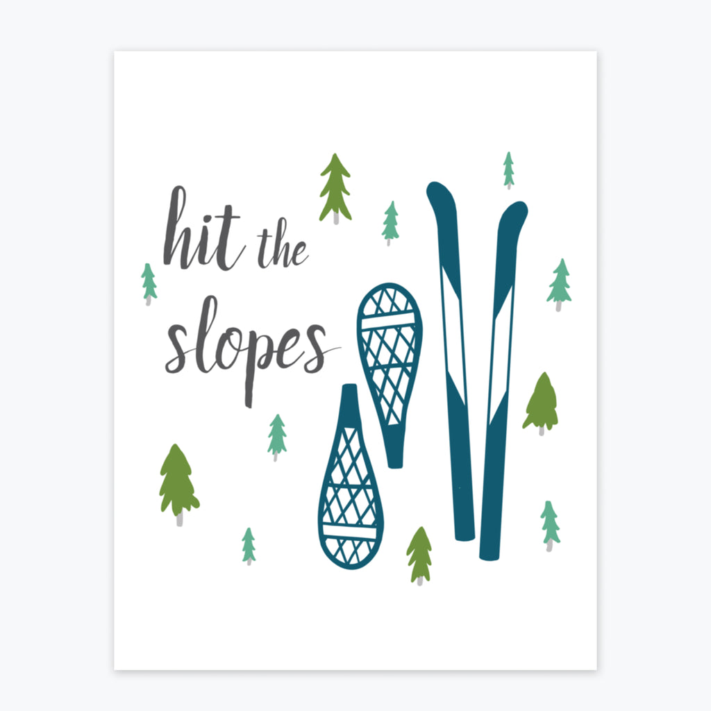 Art Print - Hit The Slopes - Tandem For Two