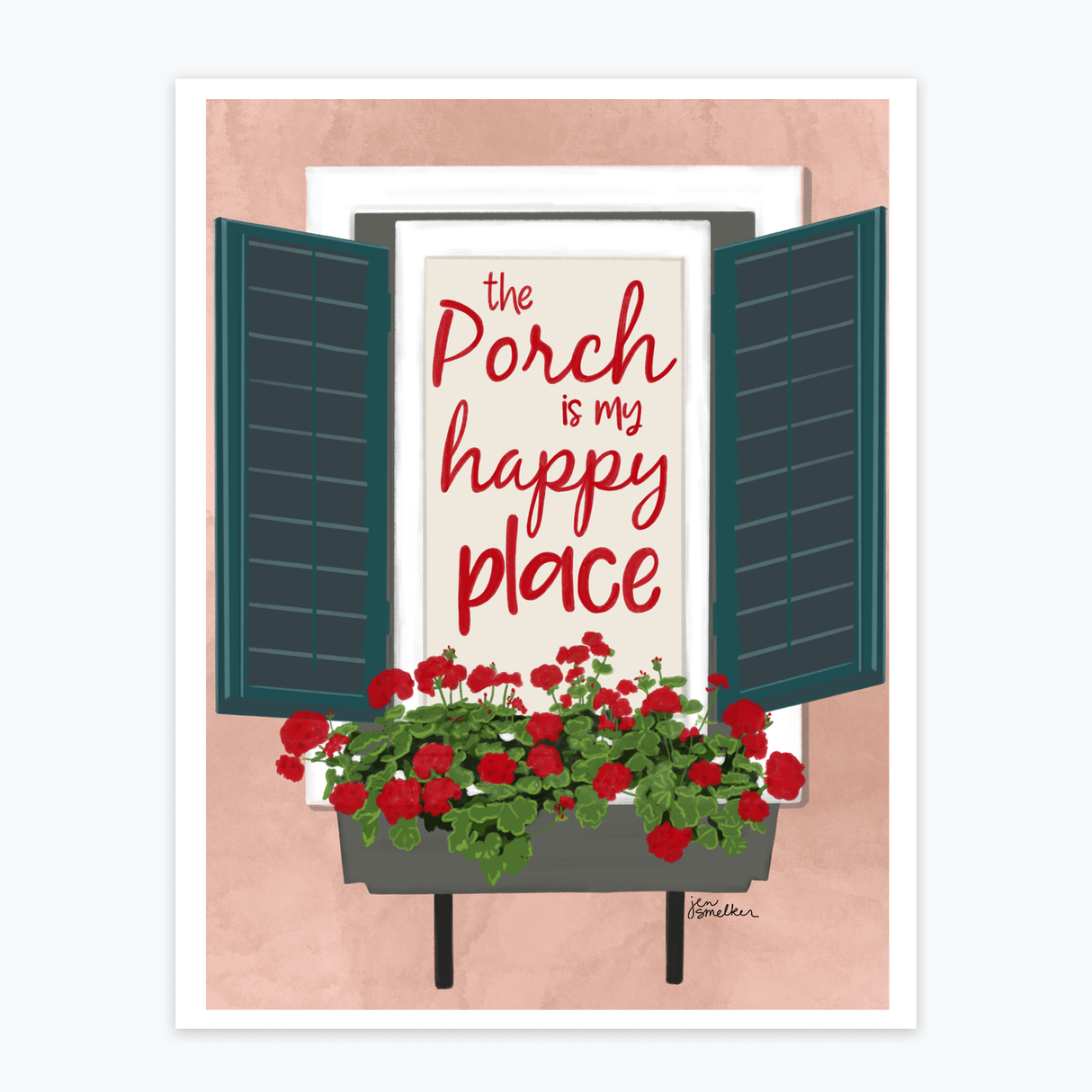 Art Print - Porch is My Happy Place