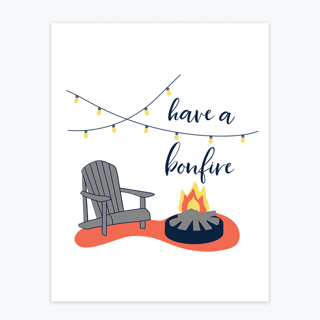 Art Print - Have A Bonfire - Tandem For Two