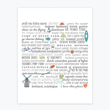 Art Print - Holland Bucket List - Tandem For Two