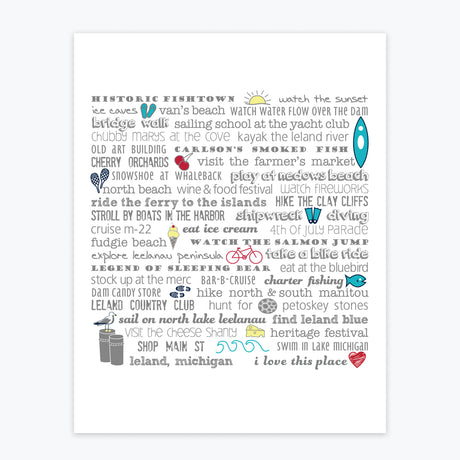 Art Print - Leland Bucket List - Tandem For Two