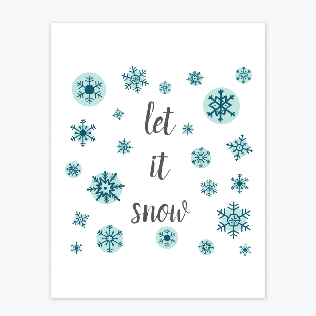 Art Print - Let It Snow - Tandem For Two