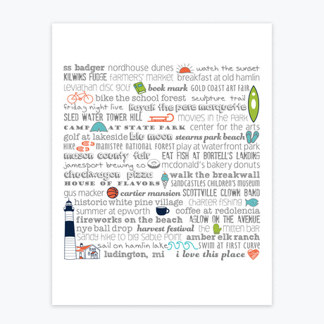 Art Print - Ludington Bucket List - Tandem For Two