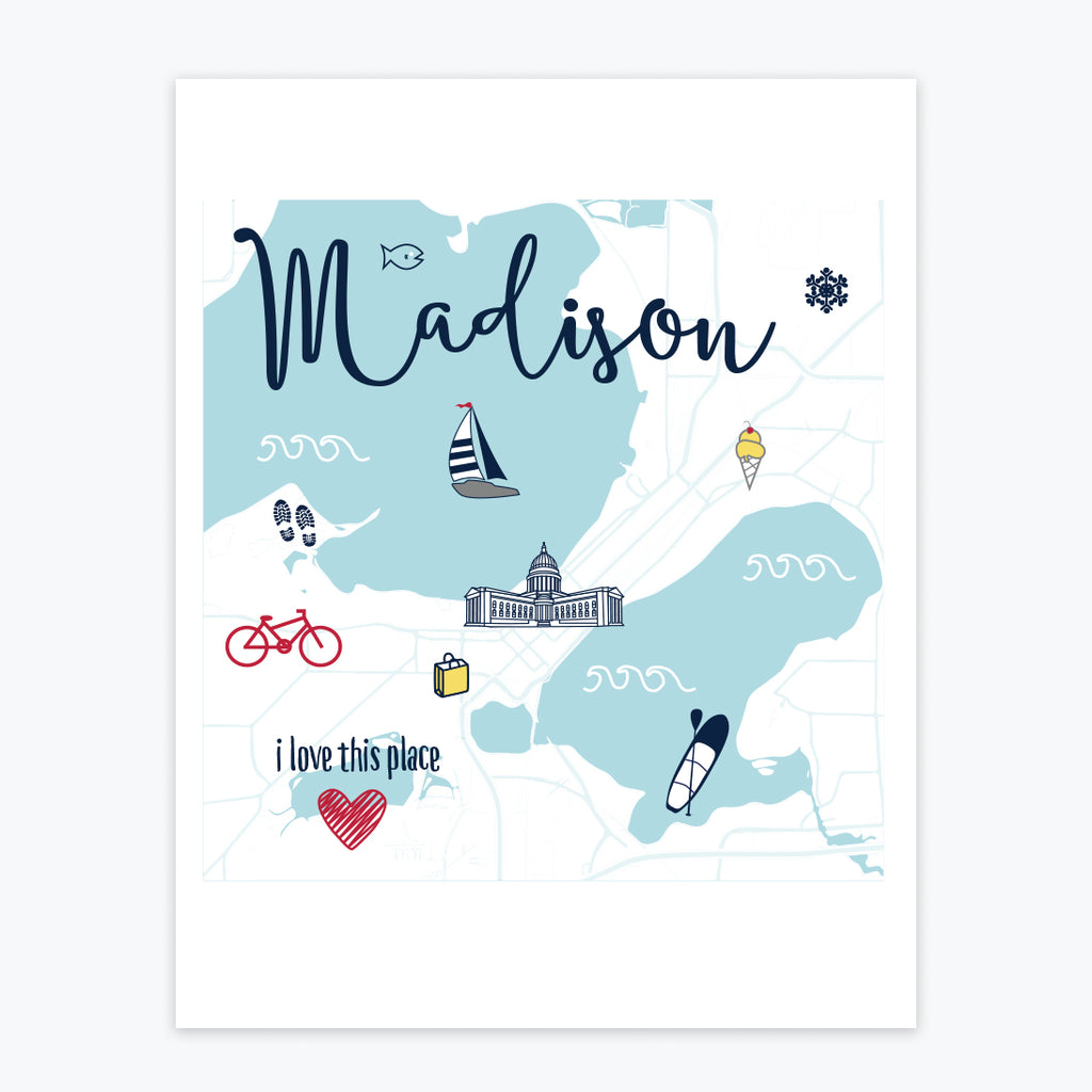 Art Print - Madison Icons - Tandem For Two