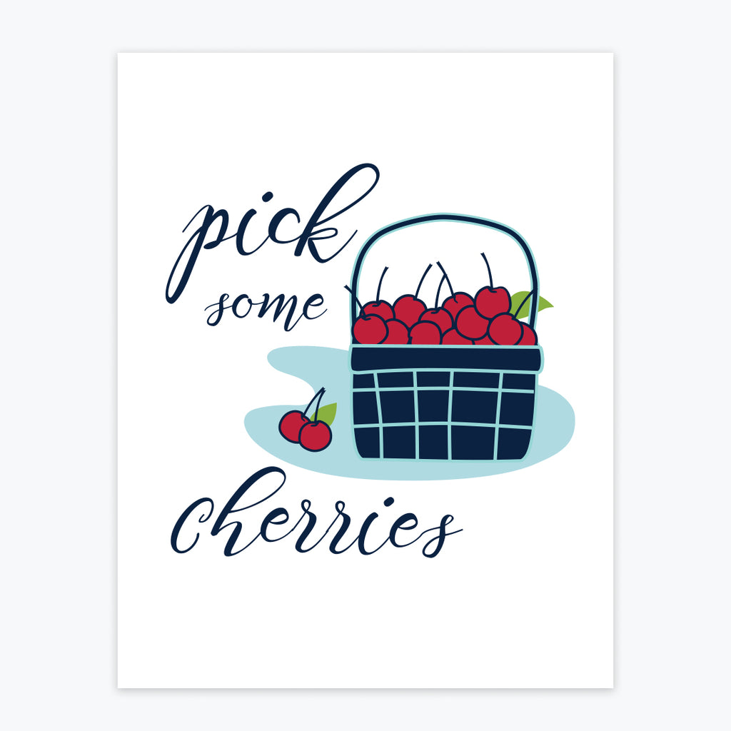 Art Print - Pick some Cherries - Tandem For Two