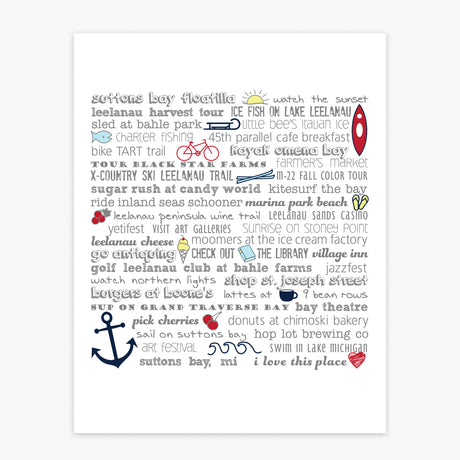 Art Print - Suttons Bay Bucket List - Tandem For Two