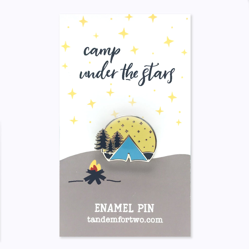 Enamel Pin - Camp Under the Stars - Tandem For Two
