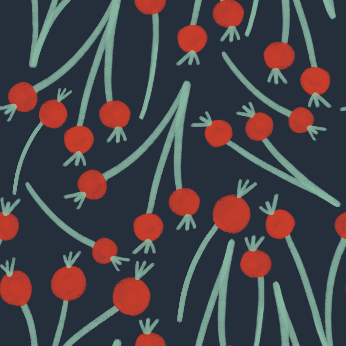 Scattered Rose Hips