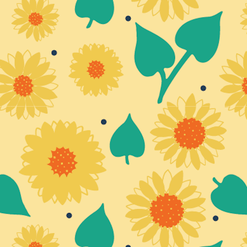 Scattered Sunflowers