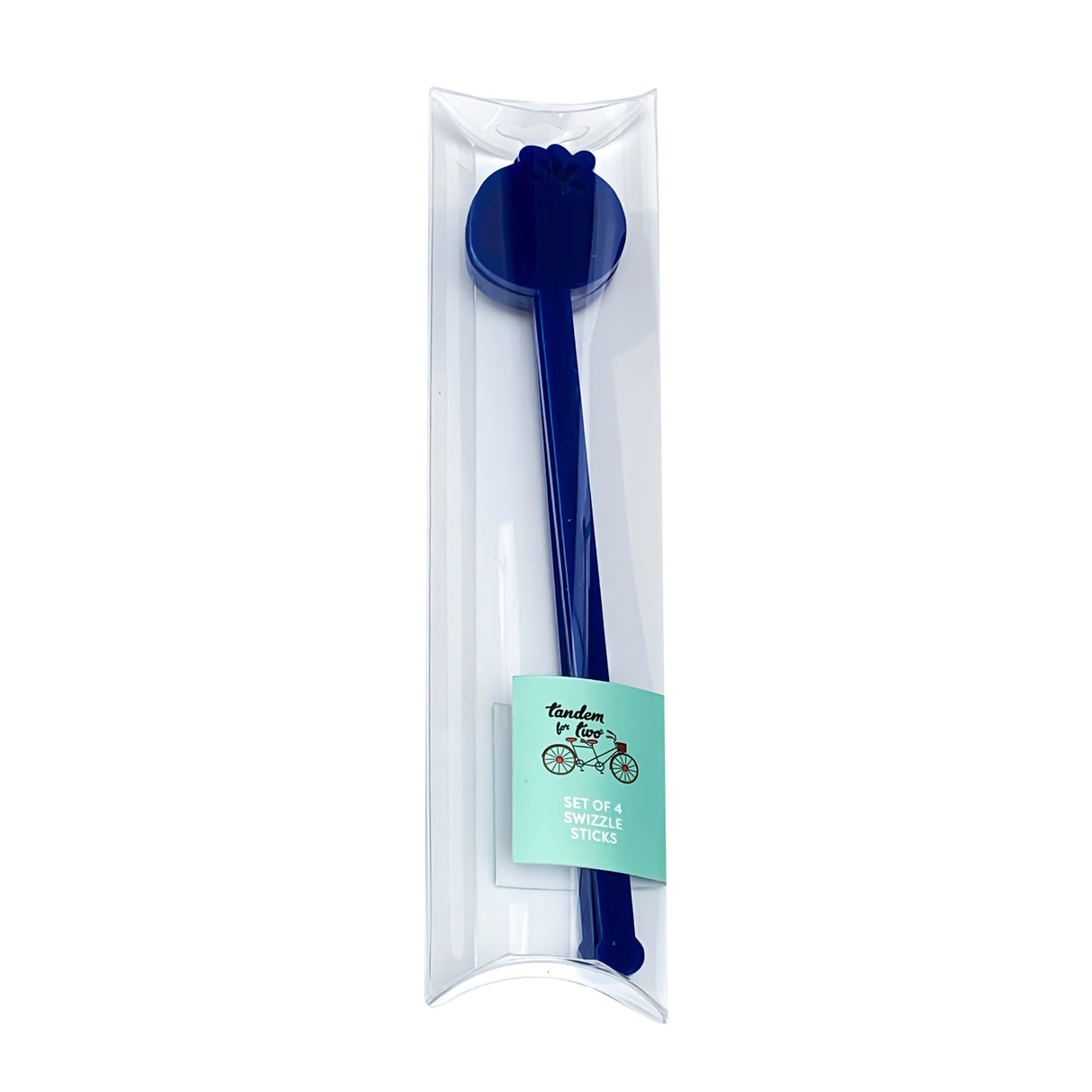 Swizzle Sticks - Blueberry & Leaves Set of 4 - Tandem For Two