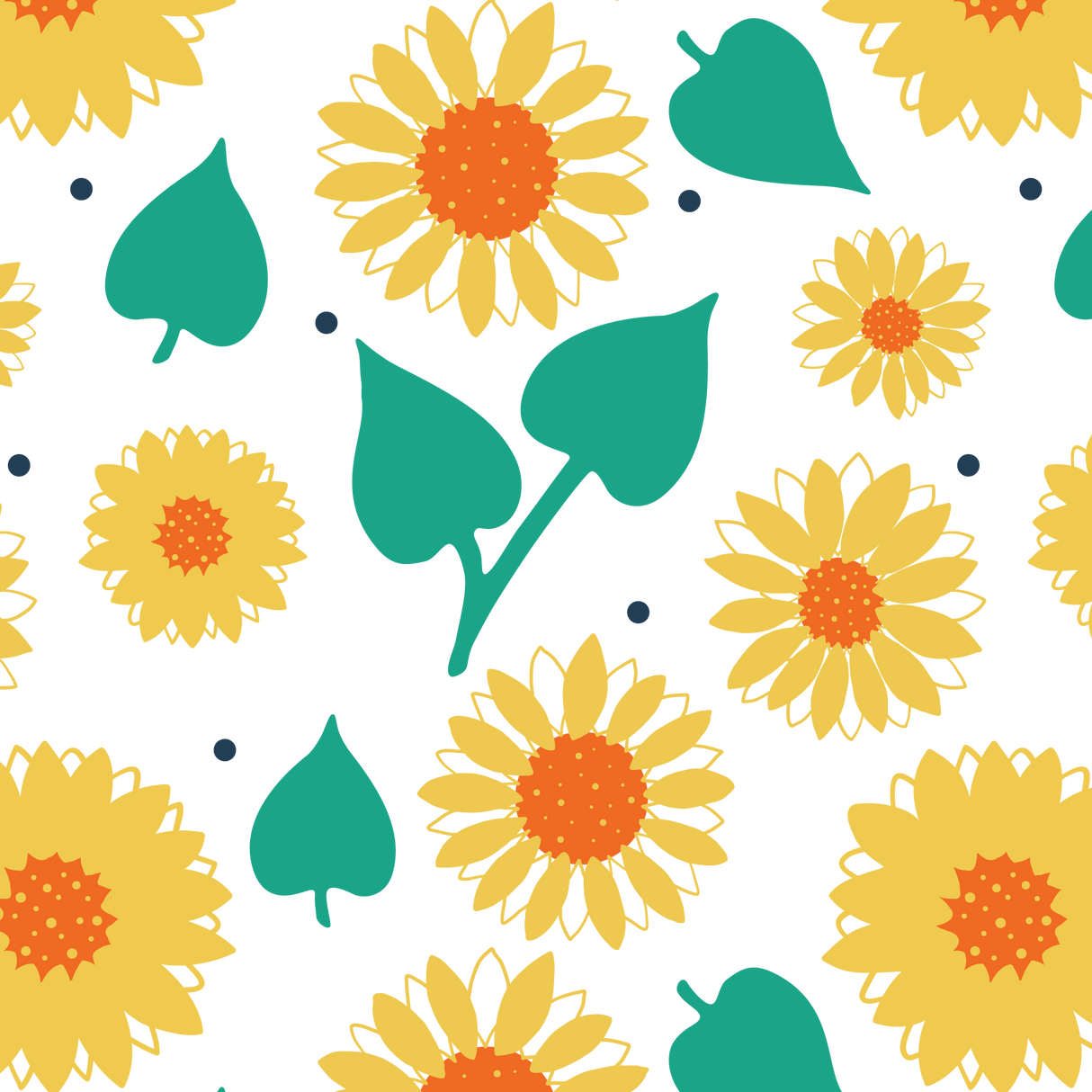 Scattered Sunflowers