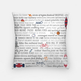 Pillowcase 18 Inch - Indianapolis Bucket List