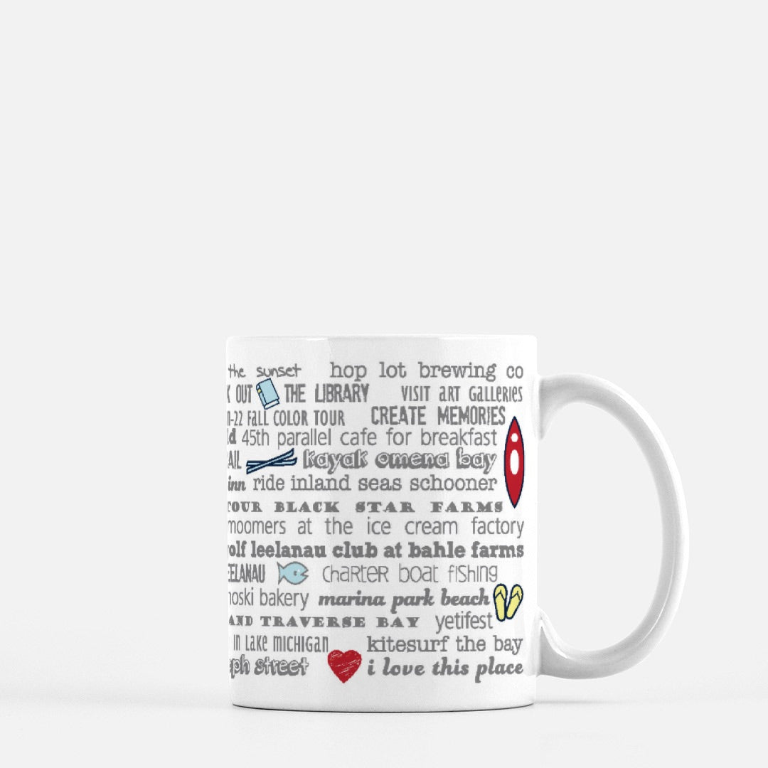 Mug - 11oz Suttons Bay Bucket List