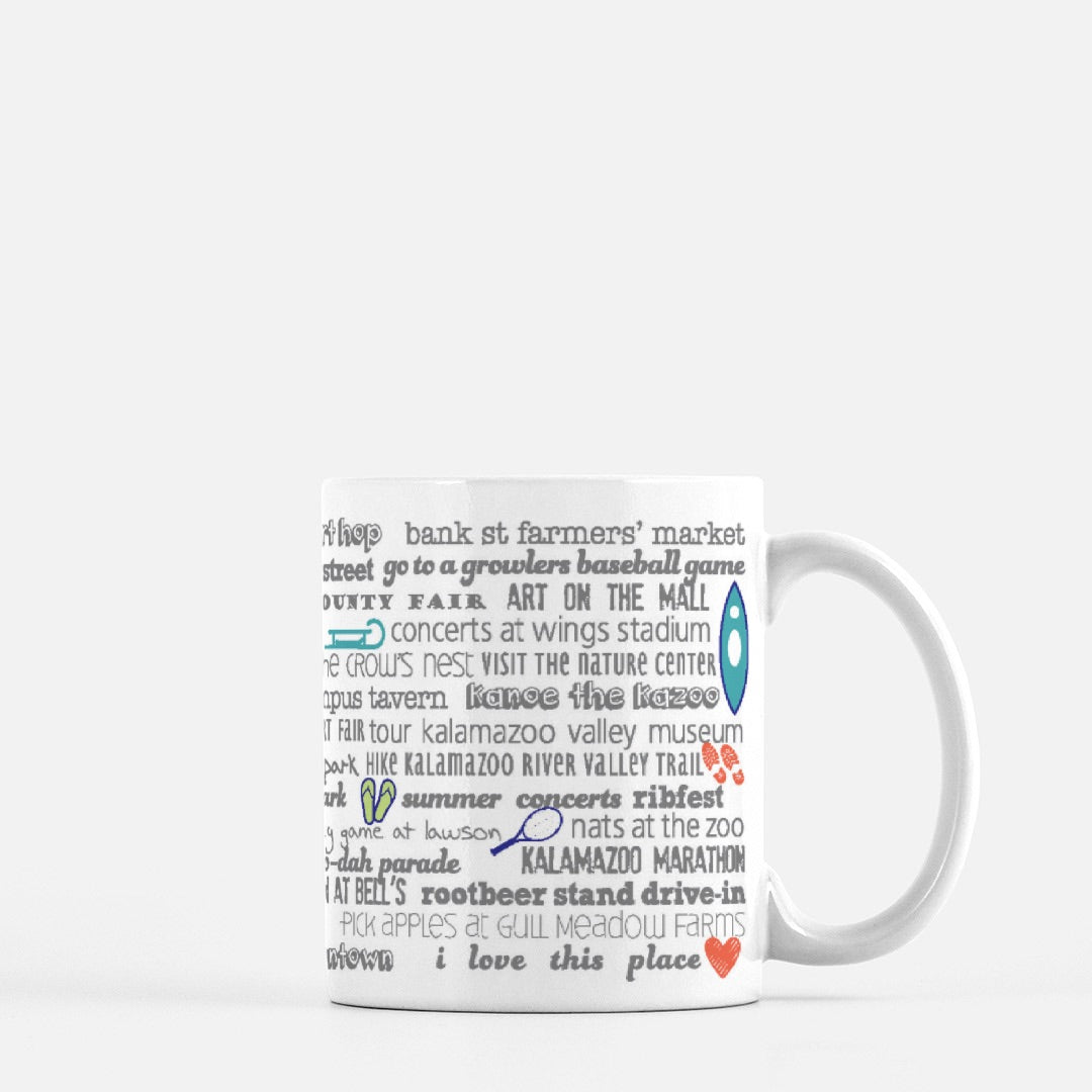 Mug - 11oz Kalamazoo Bucket List
